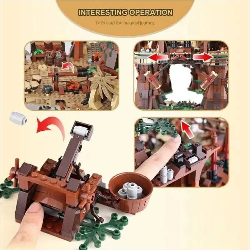 1990Pcs 81049 Ewoks Building Villages 10236 Blocks Set Model Kids Toy Bricks Kit180016 for Children Friends Birthday Gifts Z250528