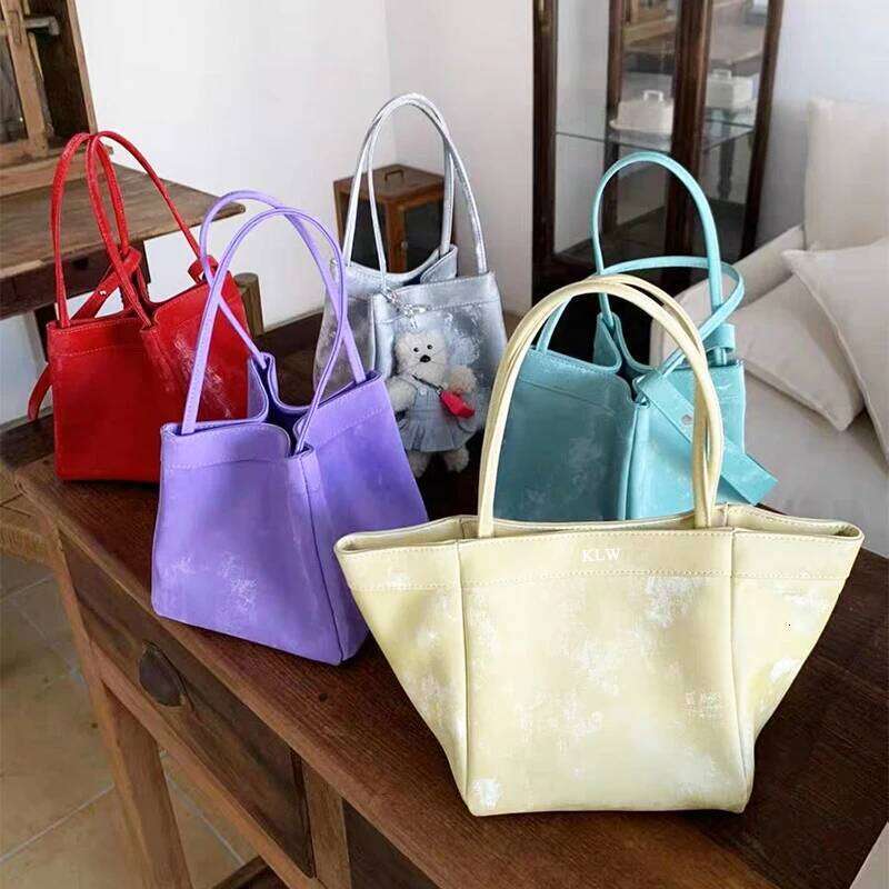 Custom Letters Design Woman Suede Leather Handbag Lady Fashion Silk Brand Shoulder Party Bucket Bag Cross-Body Bags