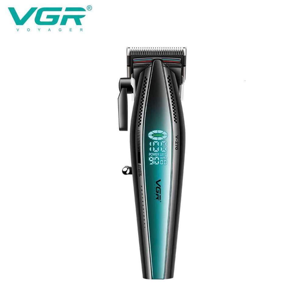 VGR Professional Clipper 9000 RPM Rechargeable Hair Cut Hine Metal LED Combiset Trimmer For Men V-992 V-270