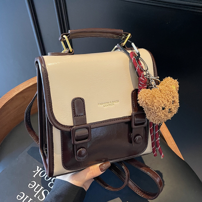 Free Shipping Designer Bag Leisure Niche High-end Hand-held Small Square Bag For Women Versatile Commuting Western-style College Style Backpack
