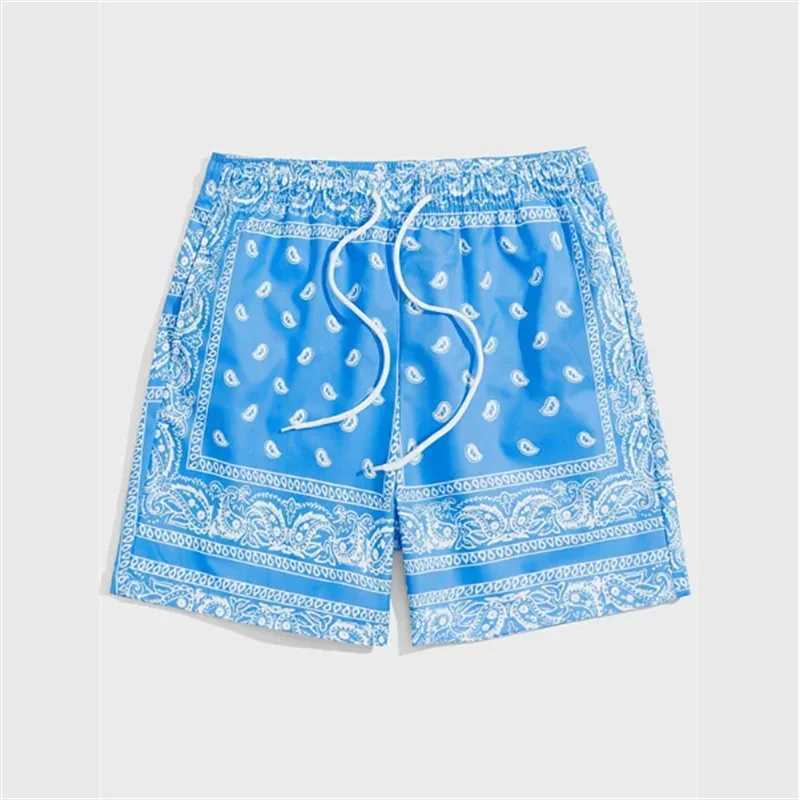 Men Hawaiian Short Pants 3D Printed Swim Trunks Trend Bandana Graphic Beach Short Summer Fashion Loose Casual Streetwear X250528