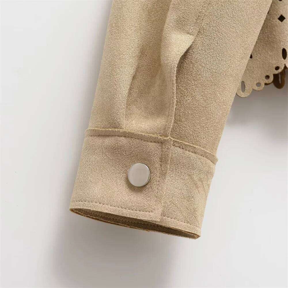 Women's Wear New Women's Clothing Casual Elegant Modern European And American Retro Style Hollow Top Jacket