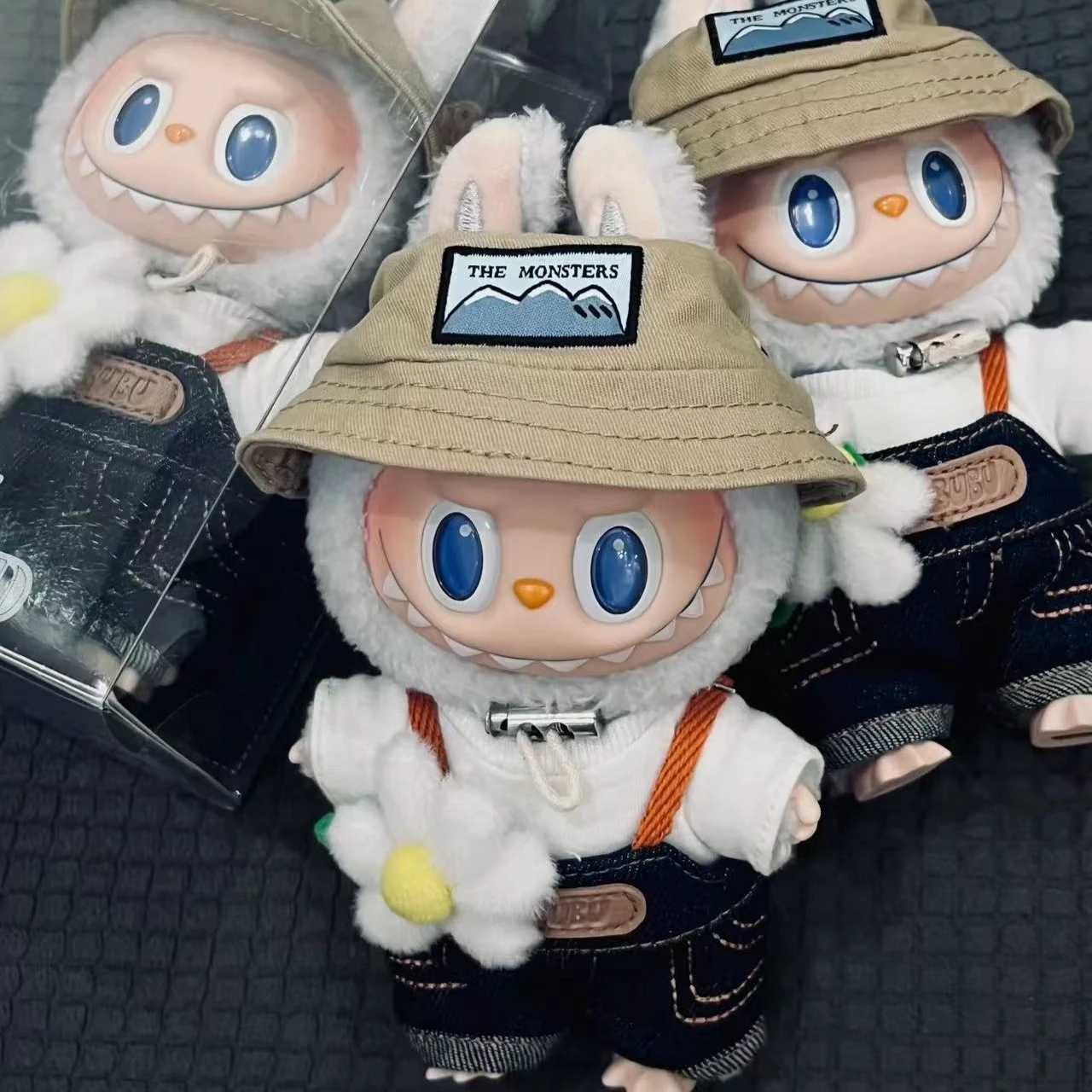Labubu Keychain Mokoko Doll Labubu Keyring Spring Flowers Sweet Series Doll Pendant Ornament Christmas Ornament Gift X250528