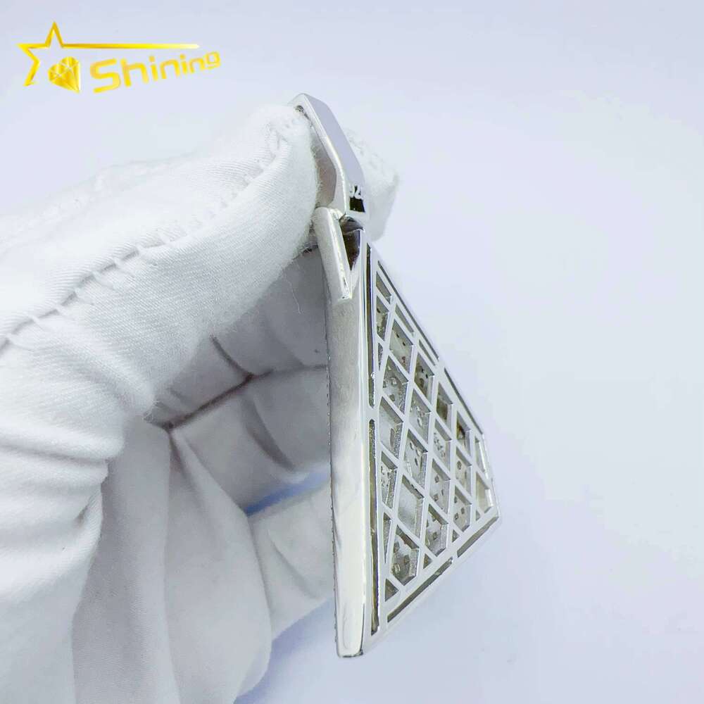 Wholesale Price Iced Out Sier Vvs Moissanite Lab Dia Hip Hop Jewelry Custom Pendant