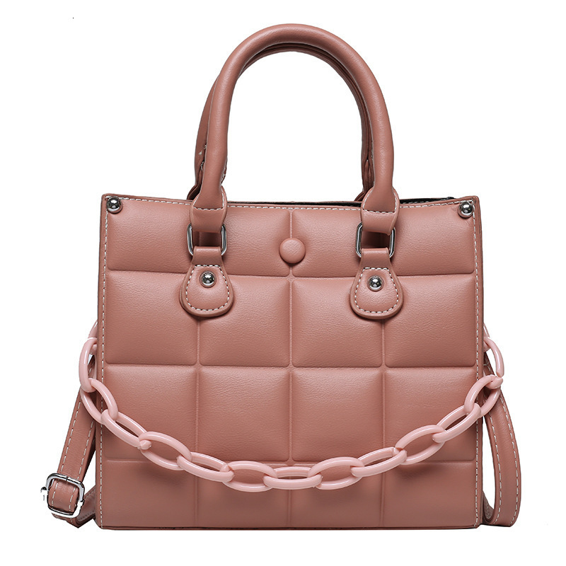 Spring and summer new texture women's bag new fashion simple crossbody bag new personalized handheld bag solid color designer style single should