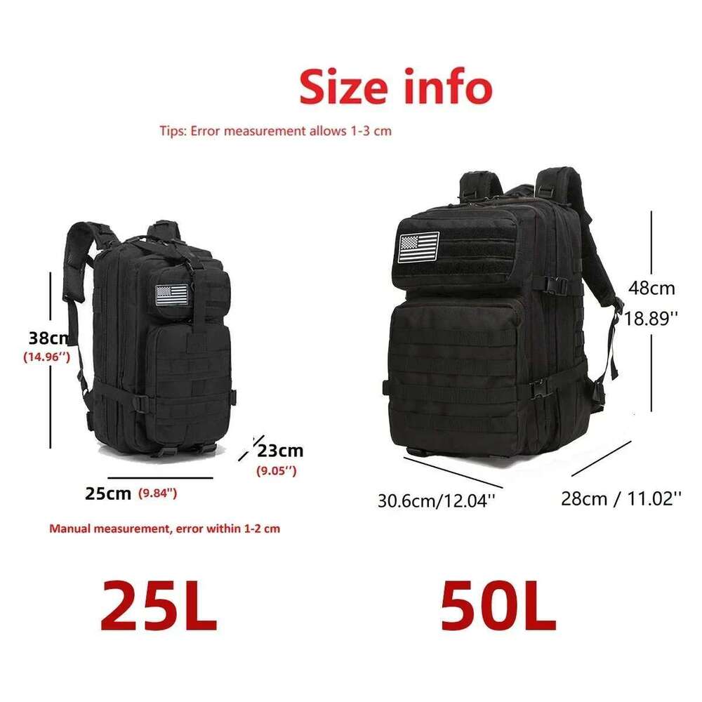 L Tactical Molle Bag Outdoor Backpack for Hiking Camping Trekking Hunting Fishing GYM Bags Backpacks