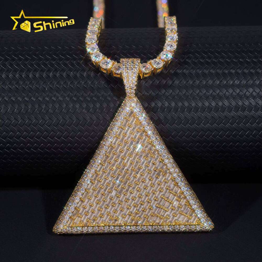 Custom Pass Tester Sterling Sier Gold Plated VVS Moissanite Dia Hip Hop Iced Out Pendant