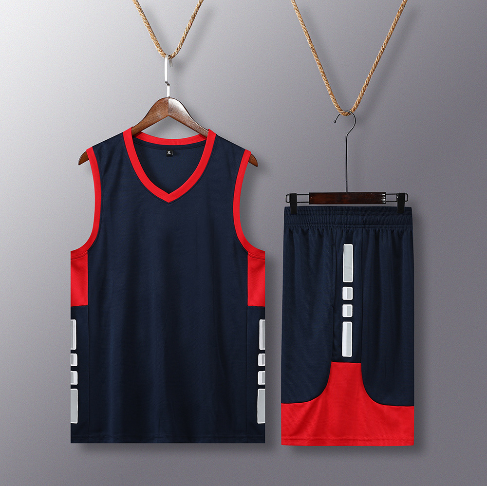 Men's custom-made basketball uniform sets, men's basketball jerseys, new men's competition team uniforms, custom-made men's traini