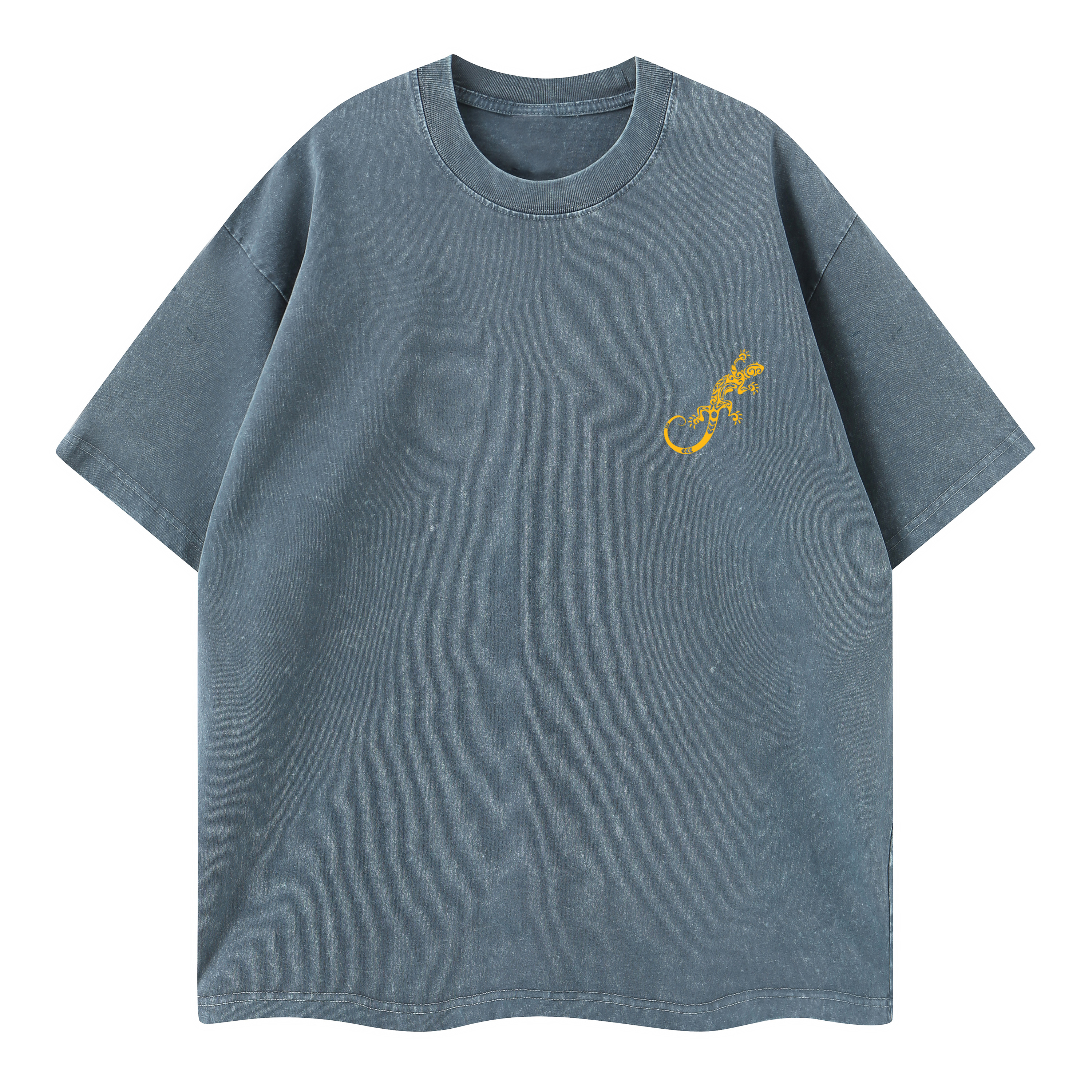 T-shirt men's top designer cotton T-shirt gecko short sleeved clothing high-quality fashionable T-shirt