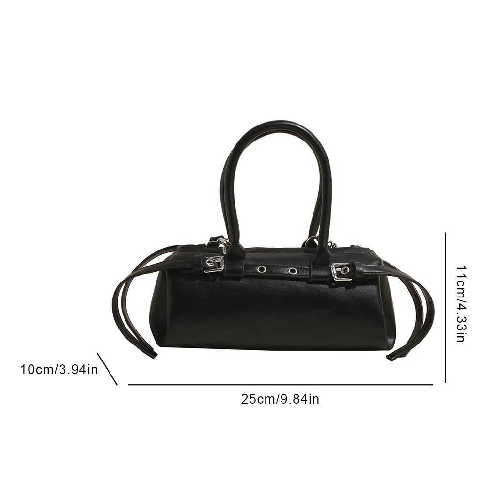 Women Casual Armpit Bag PU Leather All-Match Shoulder Bag Retro Underarm Bag Travel Shopping Commute Date Bag Y250528