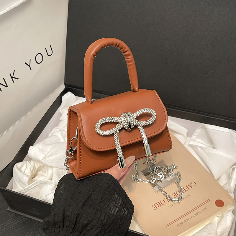 Top Brand Quality New Style New Trendy Fashion Handbag Versatile Shoulder Bag for Women 2025 New Bowknot Light Crossbody Lipstick Bag New Free Deliver
