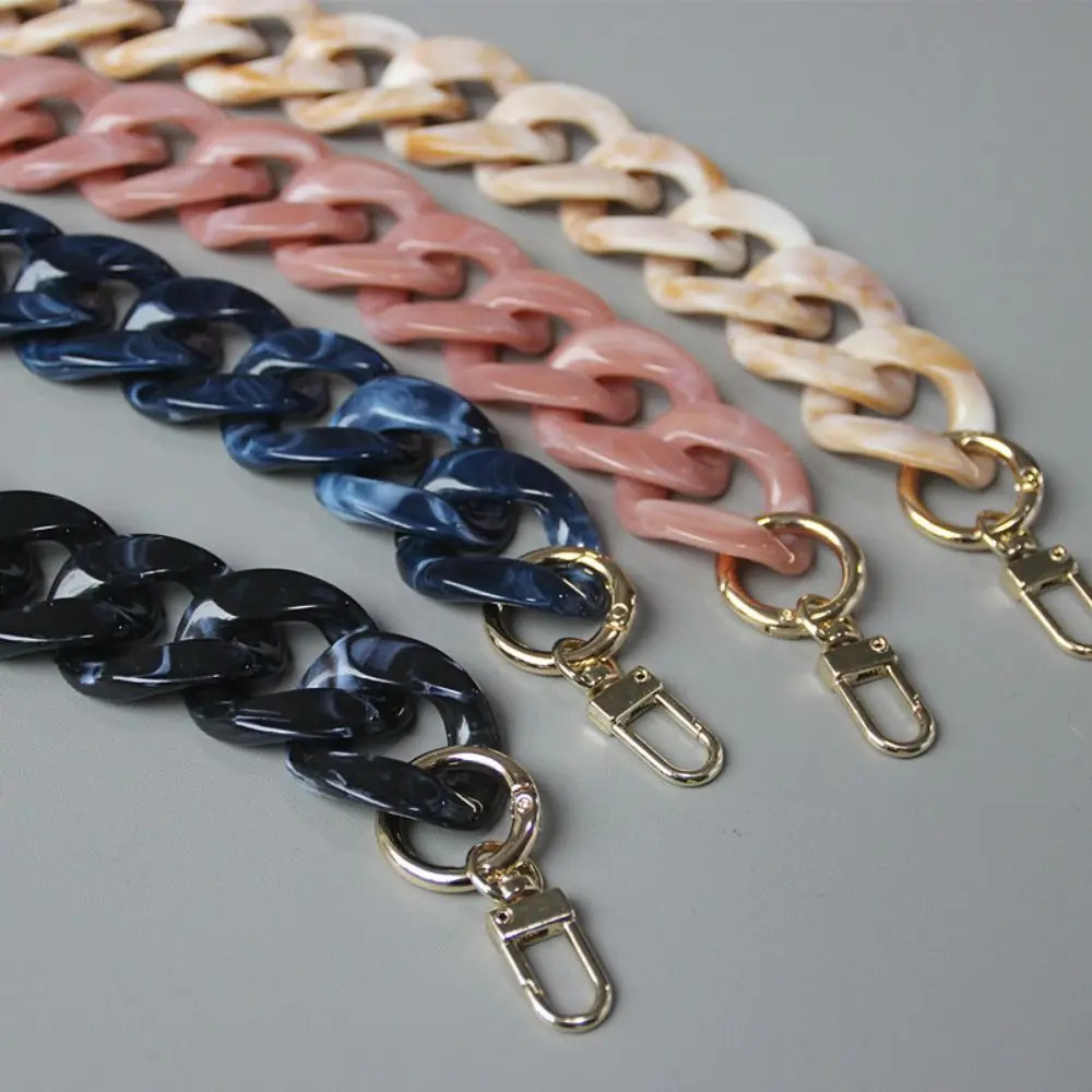 Women Acrylic Resin Bag Chains Shoulder Bag Straps Detachable Handbag Clutch Chain Purse Chain Belt Replacement Bag Accessories 250528