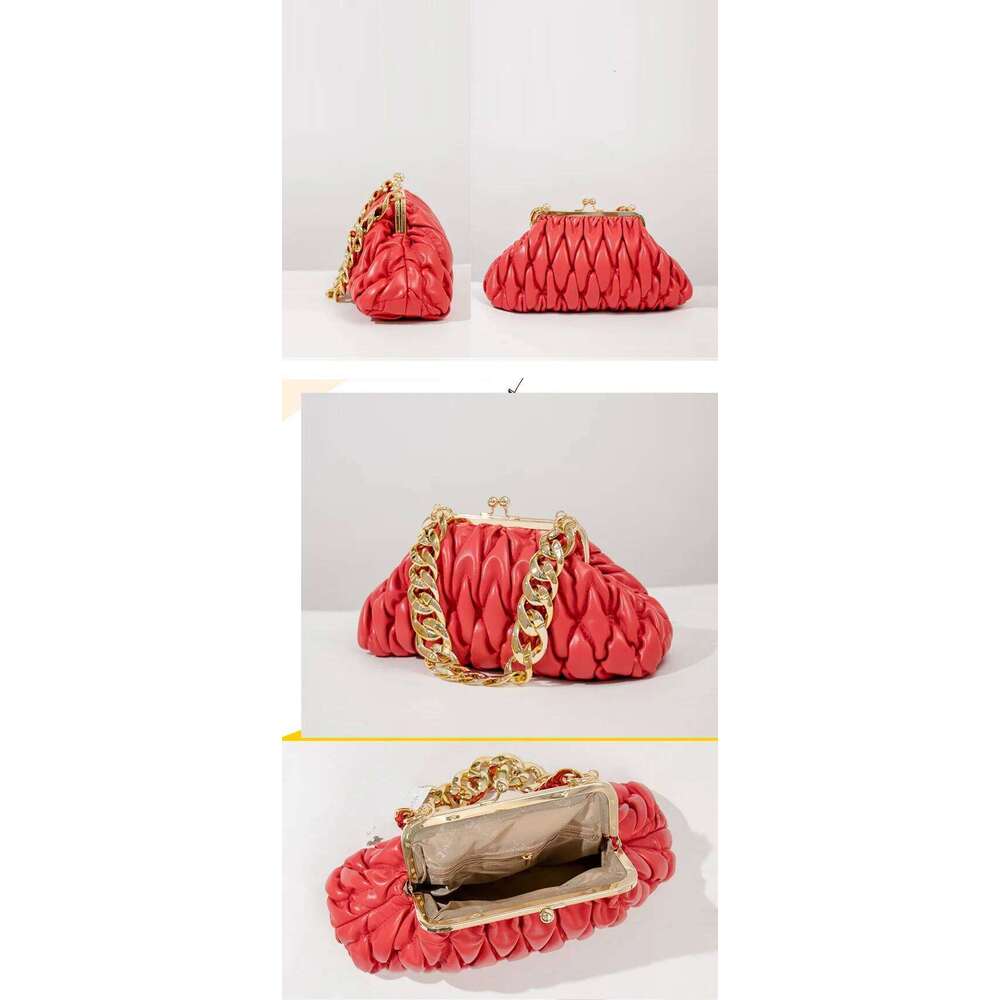 lady bag handbag for leather coin bags purse orange women golden chain armbag on sale