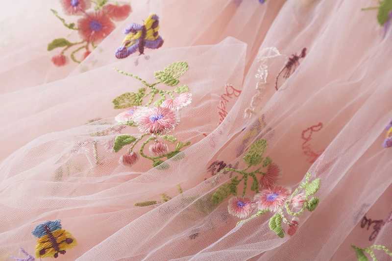 Baby Girls Summer Fashion Dress Holiday Girls Suspender Puffy Mesh Clothes Children Flower Wear Princess Embroidery Tulle Dress X250528