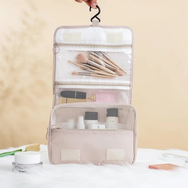 High Quality Cosmetic bag travel portable large-capacity hook wash bag multifunctional portable cosmetic storage finishing bag 250528