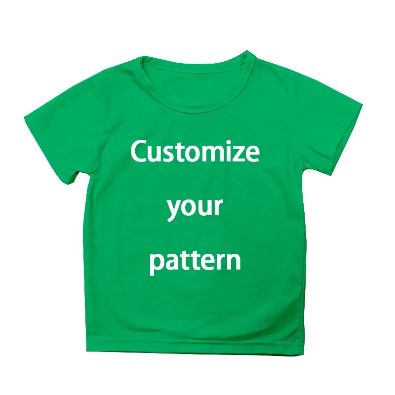 Children Girl Boy Tshirt Custom DIY Pattern Funny Casual Tops Tees Name Picture Text Child Tshirts 250528