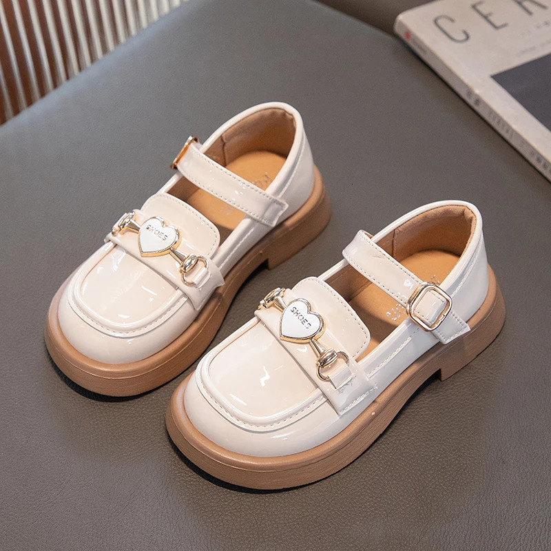 Girls Leather Shoes for Party Wedding Children Black Performance Shoes Thick Bottom Fashion Kids Princess Mary Jane Shoes 250528