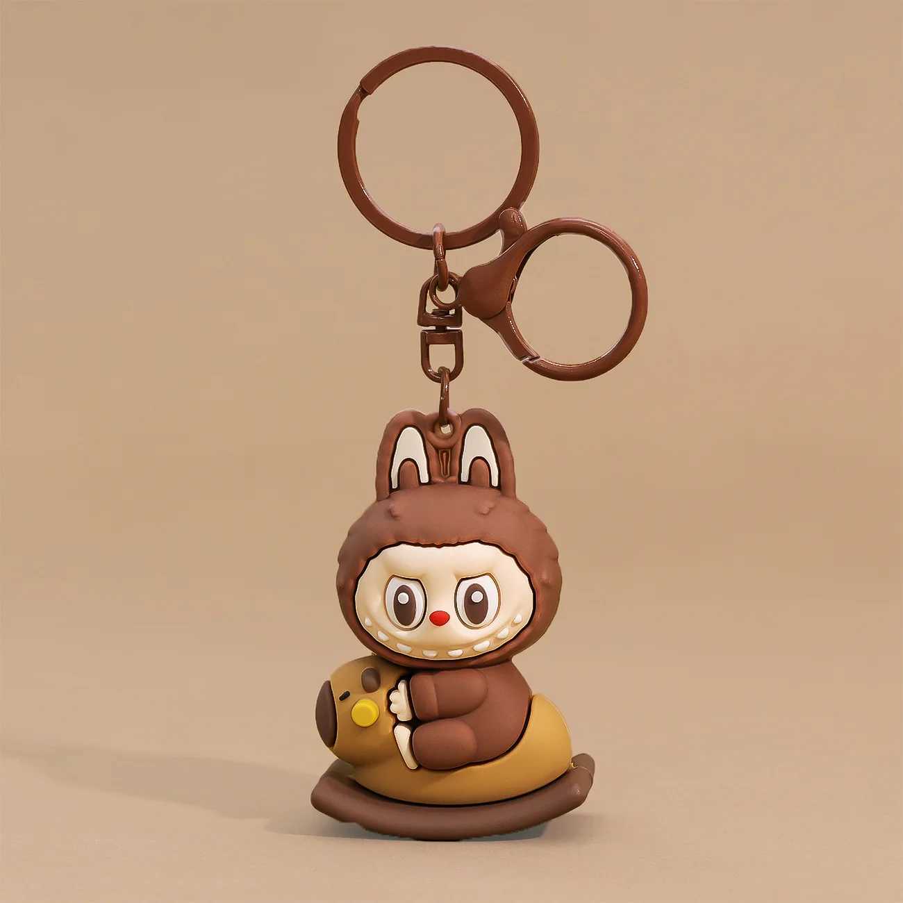 New Creative Cute Naughty Labubu Keychains For Wen Y2k Bag Pendant Couple Car Key Chains Jewelry Gift Decoration Accessories X250528