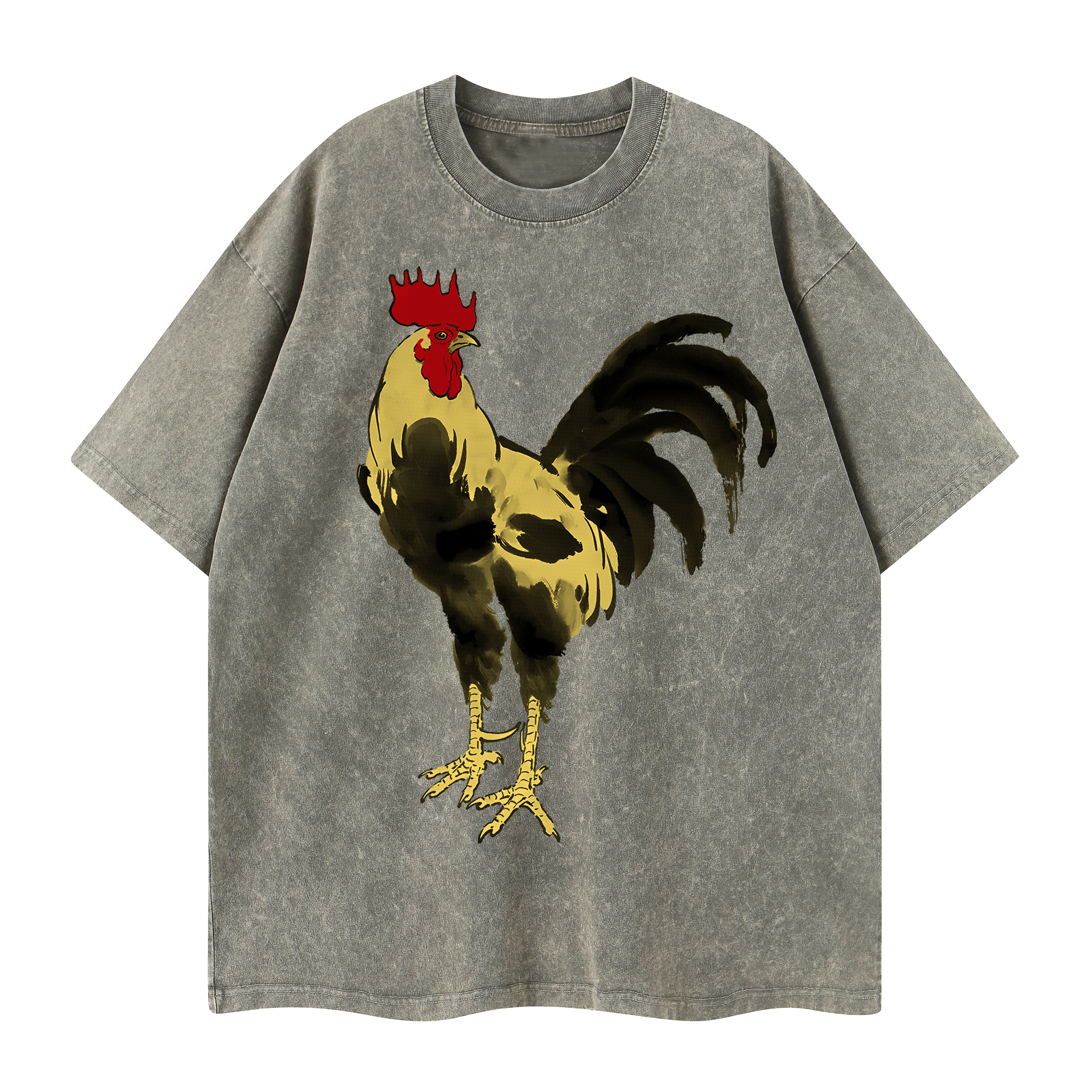 T-shirt men's top designer cotton T-shirt The Golden Cockerel short sleeved clothing high-quality fashionable T-shirt