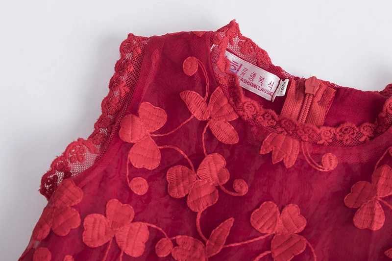 Little Girls Dress 2025 New Summer Lace Embroidery Flower Dresses Princess Birthday Party Vestidos Holiday Casual Wear 3-8 Years X250528