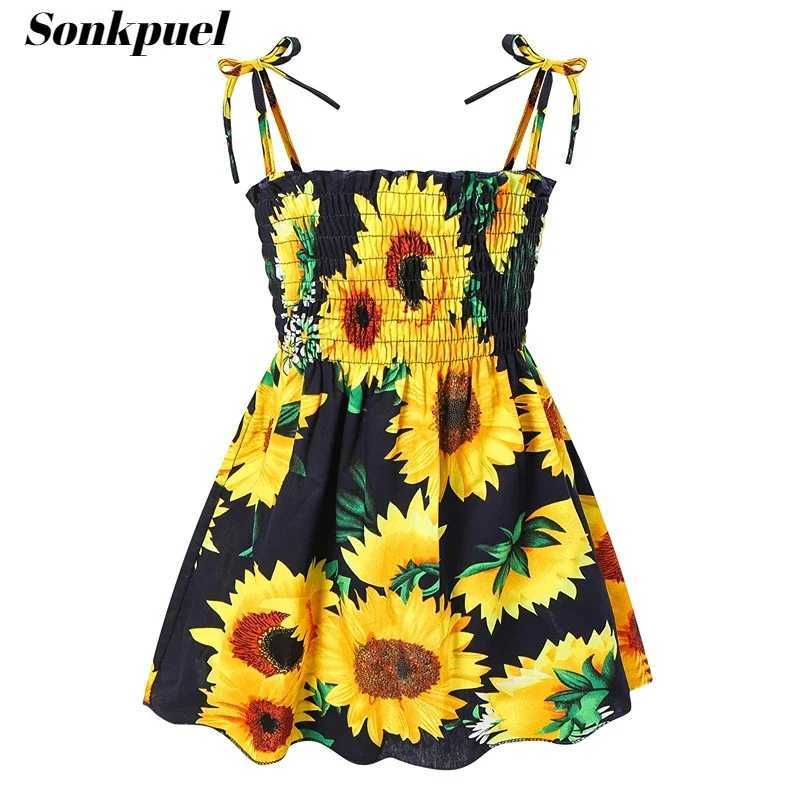 Summer Girl Dresses Kids Sweet Versatile Little Daisy Halter Dress Toddler Sleeveless Sling Cotton Soft Outing Casual Dress 2-6Y X250528
