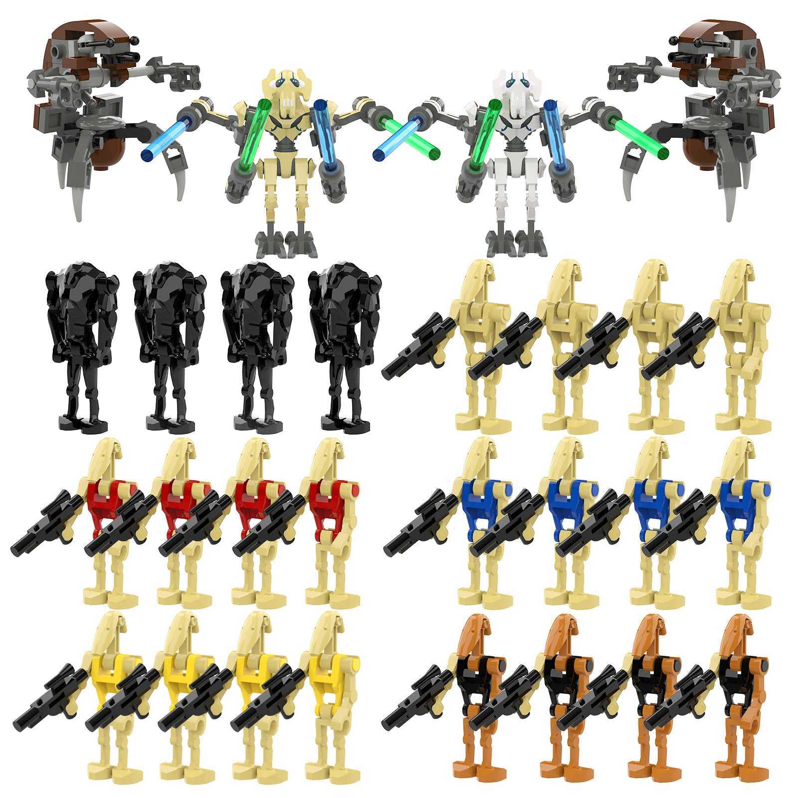 MOC Space Movie War Mini Dolls Attack Building Blocks Set Machine and Destroyer Robot Bricks Toys For Kids Birthday Gifts 28pack Z250528