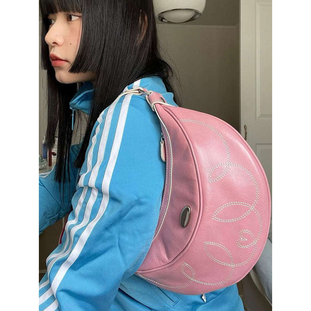 2025 New Korean Minimalist Designer Moon Bag | Sweet Cool Embroidery Shoulder Underarm Bag, a Must-Have for Trendy Girls