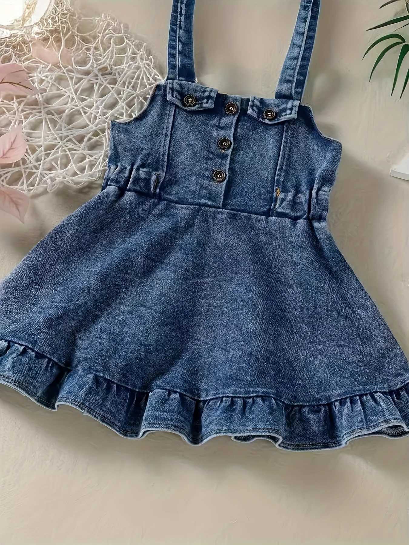 Baby Girls Denim Romper Dress Infant Backless Overalls Clothing Kids Fashion Outfit Baby Girls Clothing X250528