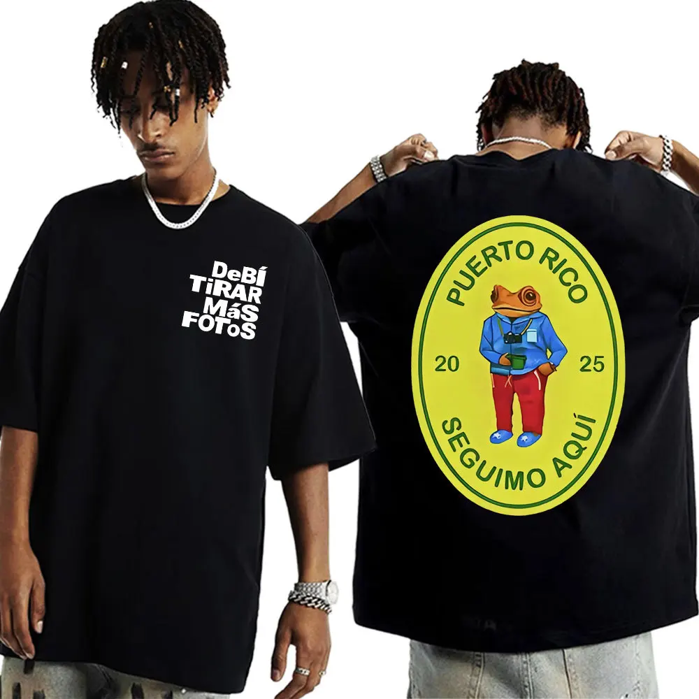 Rapper Bad Bunny DTMF Debi Tirar Mas Fotos Short Sleeve T Shirt Women Men Y2K Aesthetic Graphic Tshirt Cotton Tees Streetwear