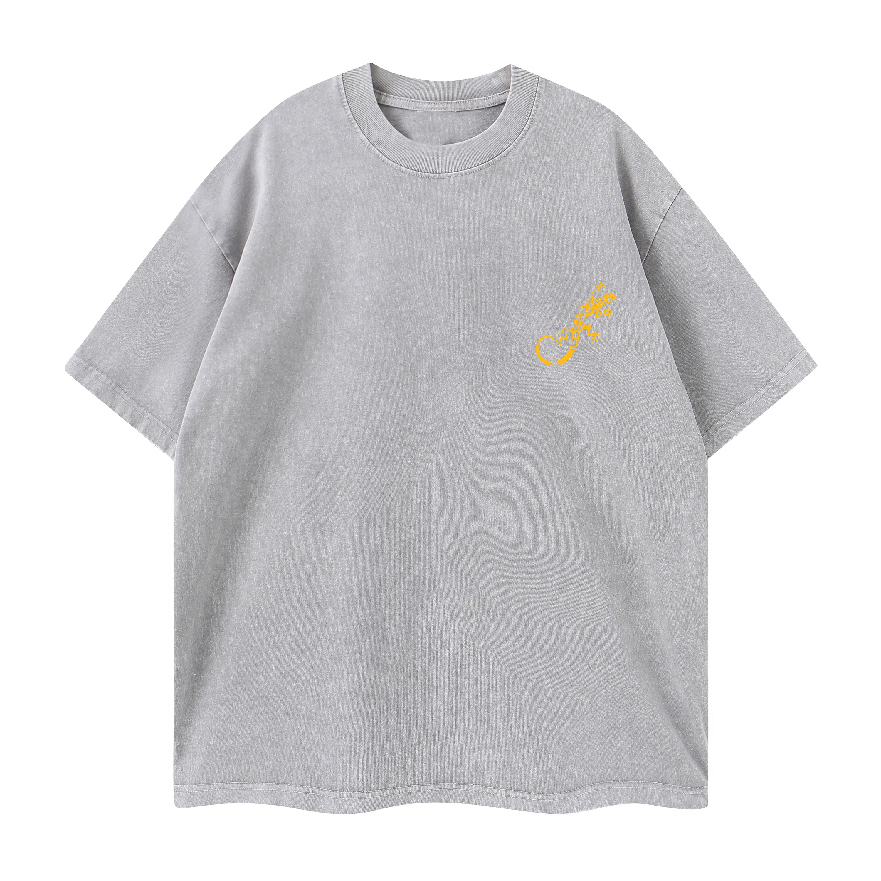 T-shirt men's top designer cotton T-shirt gecko short sleeved clothing high-quality fashionable T-shirt