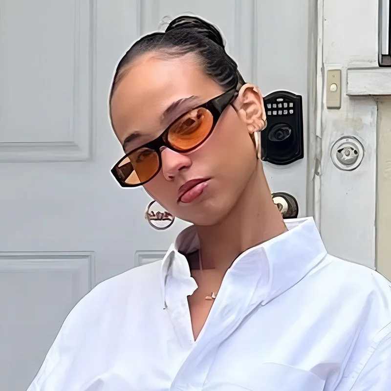 Retro Small Oval Frame Sunglasses Women Fashion Black Sun Glasses Fashion Men Shades Eyewear UV400 Oculos De Sol W250528