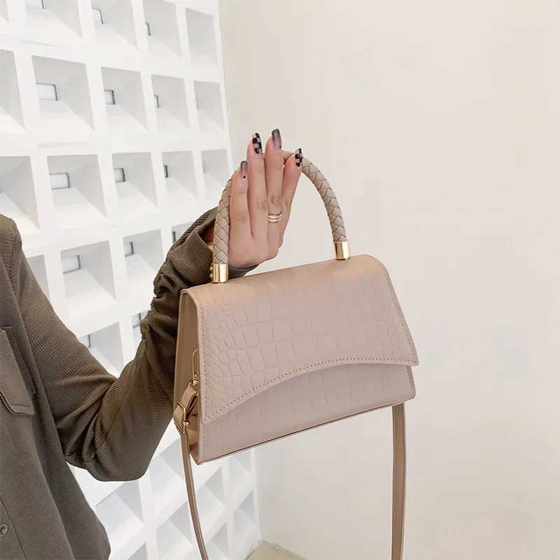 Solid Pu Leather Shoulder Bag Fashion Designer Handbags Top Handle Bags for Women Casual Crossbody Bags Luxury Bag Y250528