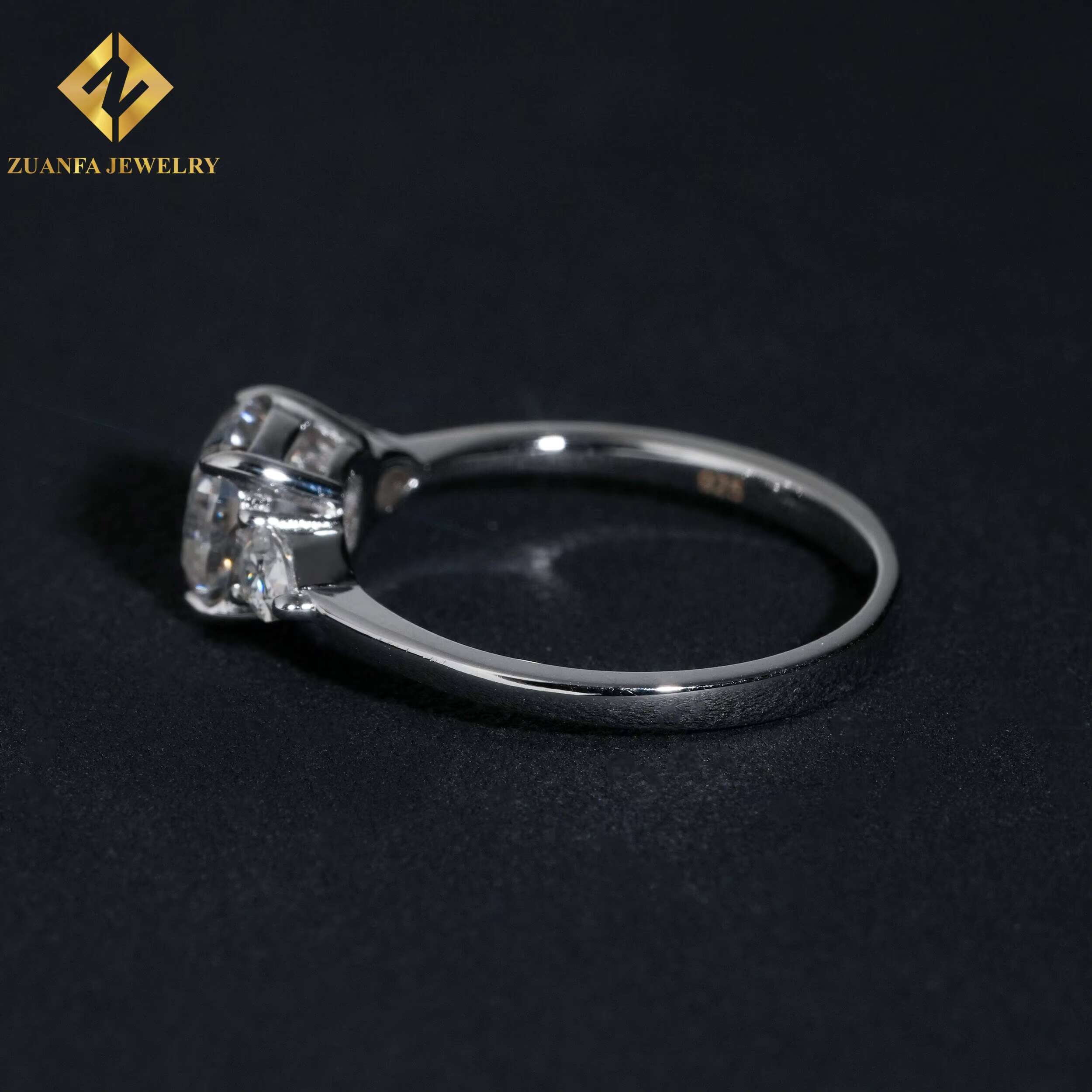 Hot Sale Wedding Ring 925 Silver VVS Moissanite Diamond Rings Engagement Wedding Ring for Women
