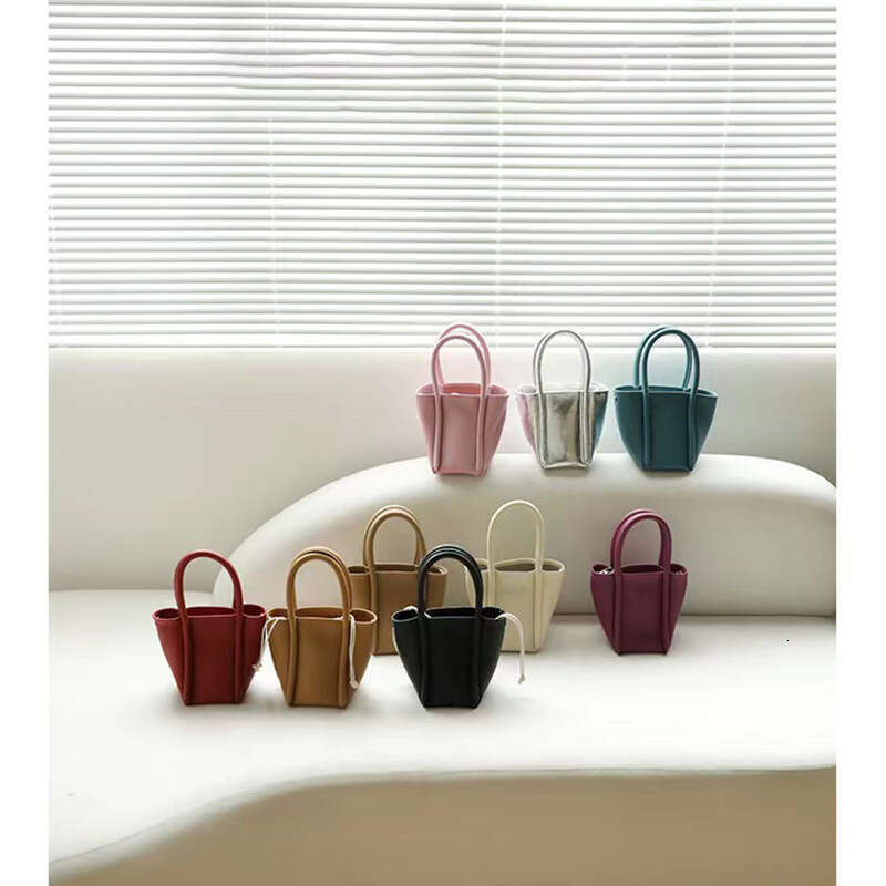 New Bucket Crossbody Bag, High-end Double Genuine Leather Handbag, Single Shoulder Women's Bag