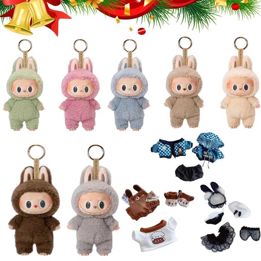 Cute Labubu The Monsters Box Toy Sweet Vinyl Doll Kawaii Backpack Pendant Decoration Plush Doll Clothes Keychain Gifts X250528