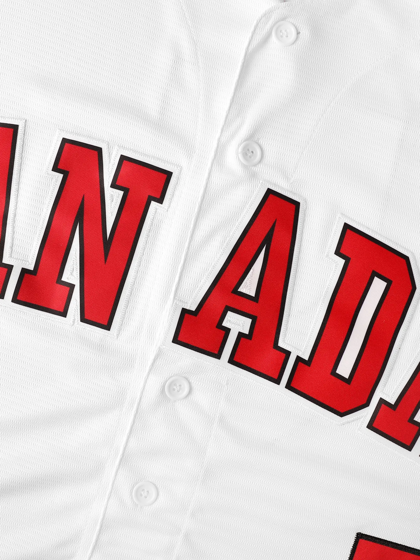 Men's Breathable Baseball Jersey, Classic CANADA Number 5 Embroidery Sports Uniform For Training Competition Free shipping