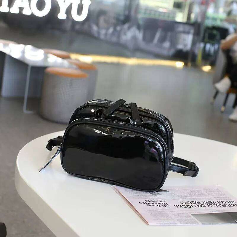 2025 New Cute Mini Backpack Casual Fashion Academy Style Bright Black Backpack
