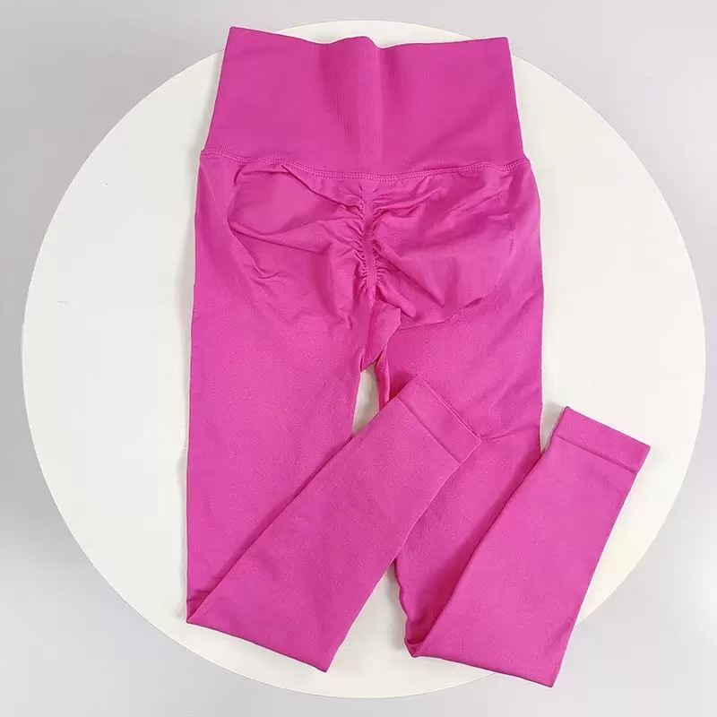 Amazon Naked Yoga Pants High Waist Lift Hip Women's Fitness Pants Summer Outer Wear Running Sports Training Yoga Pants