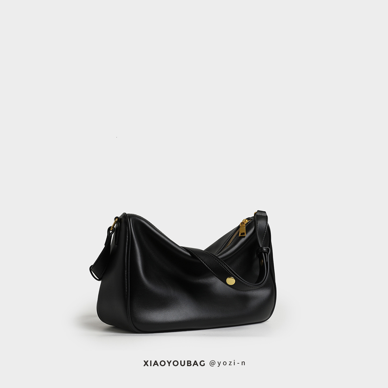 New women's bag new soft underarm shoulder bag new fashionable multifunctional high-end texture shoulder crossbody bag solid color pleated design