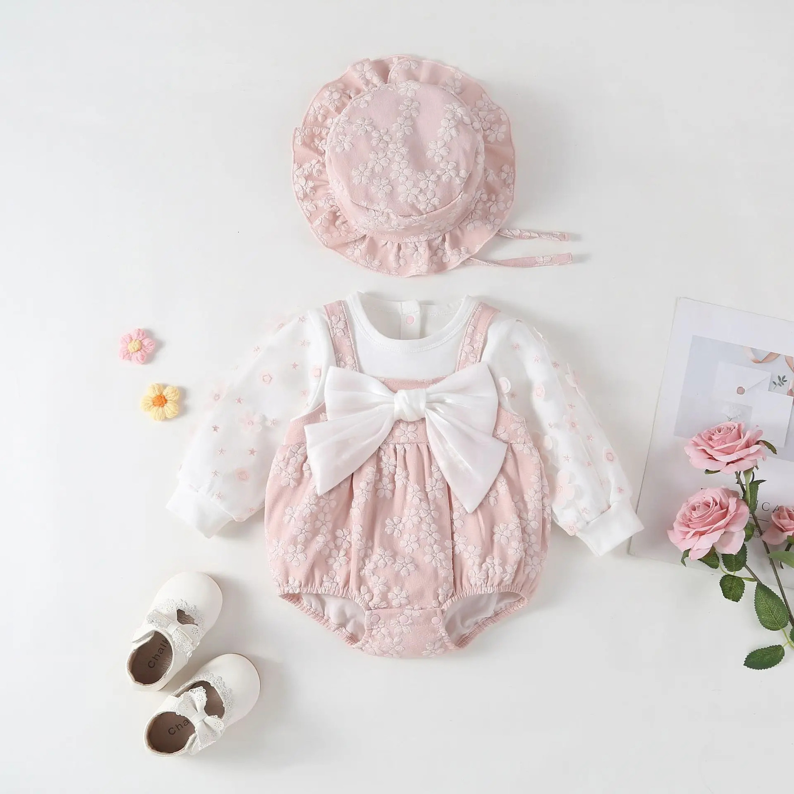 Baby Clothes Romper Butterfly born Long Sleeve Romper Clothing Soft Bag Clothes Female Baby Jumpsuit Crawling Clothes 250528