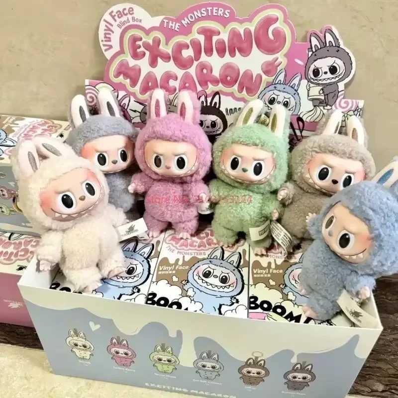 High Quality Labubu 1st And 2nd Generation Series Vinyl Pendant Doll Model Toys Cute Monster Keychain Toy Christmas Gift X250528