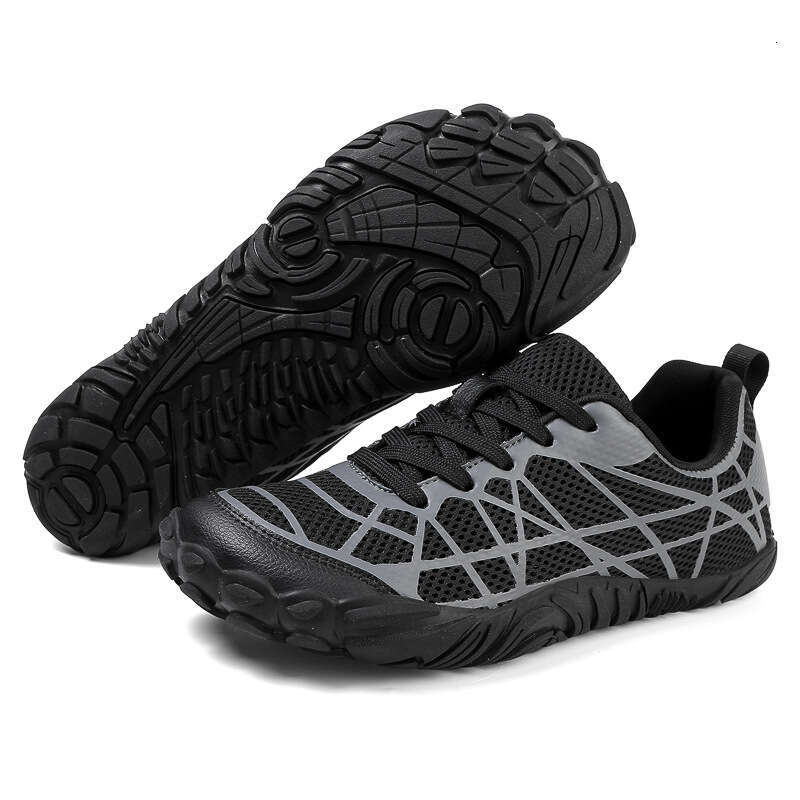 New Outdoor Five-Toe for Men, Breathable Hiking Trail Rock Climbing Barefoot Running Shoes, Thick Water Trekking Shoes