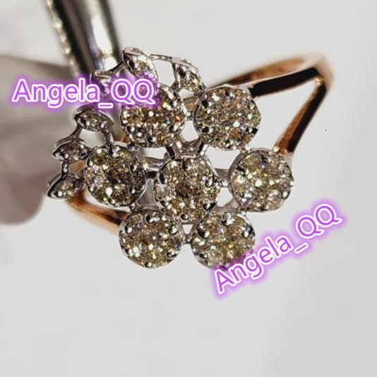 Elegant Ladies Rose Gold Diamond Rings with Stylish Design IGI Certified Diamonds