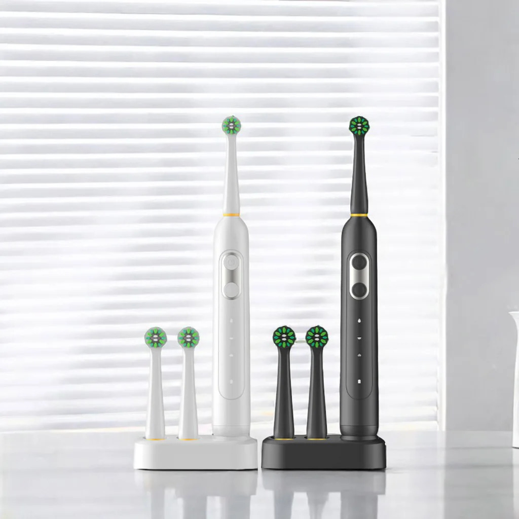 Rotating electric toothbrush induction charging waterproof highperformance motor3 modes 70 day battery life 10 brush heads 250519