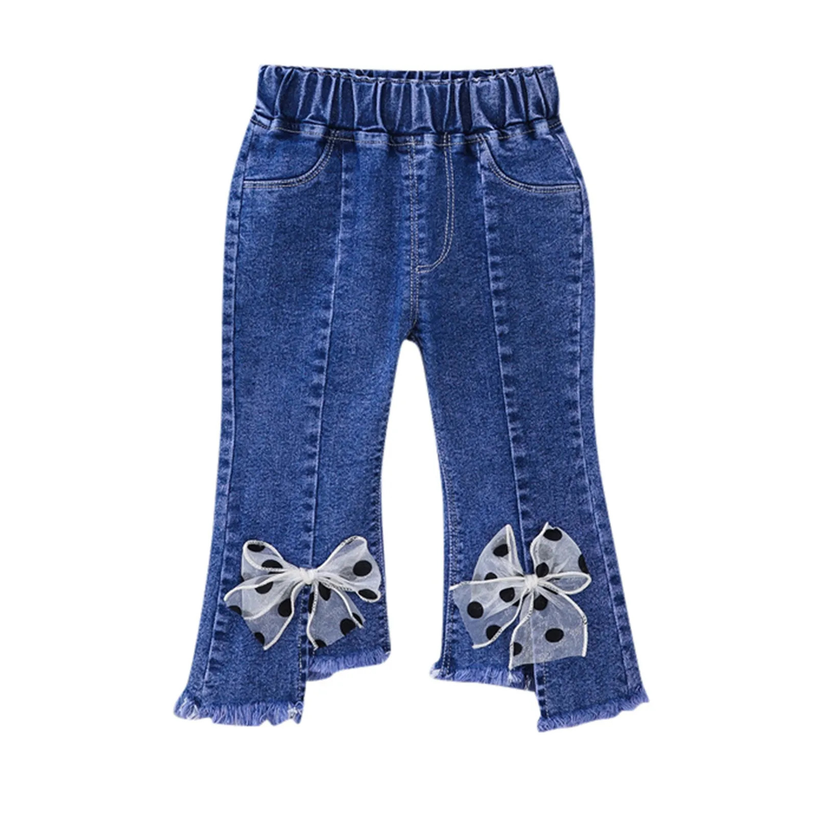 Pants Girls 7 Baby Denim Jeans Toddler Kids Soft Elastic Waist Girl Skirt 250528