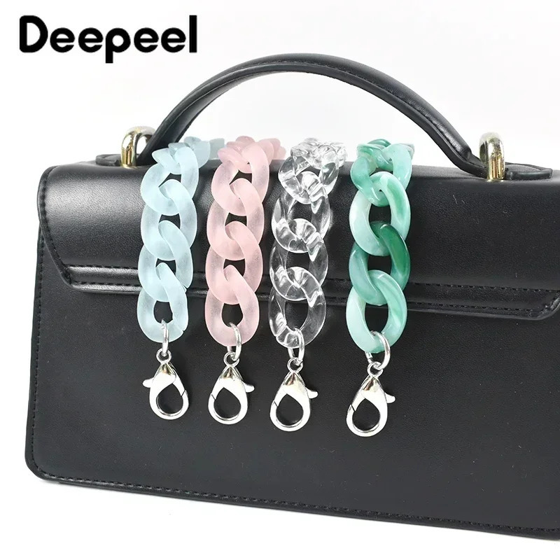 Deepeel 60cm Resin Chains for Womens Bag Shoulder Strap Acrylic Chain Purse Replace Handle Handbag Parts Hardware Accessories 250528