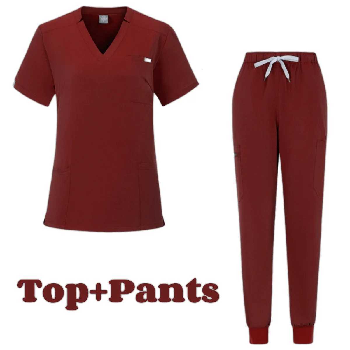 Factory Oversize Medic Care Uniform Scrub Anti Wrinkle Stretch Fabric Hospital Uniform Nursing Medical Scrub Set Medical Blouse X250528