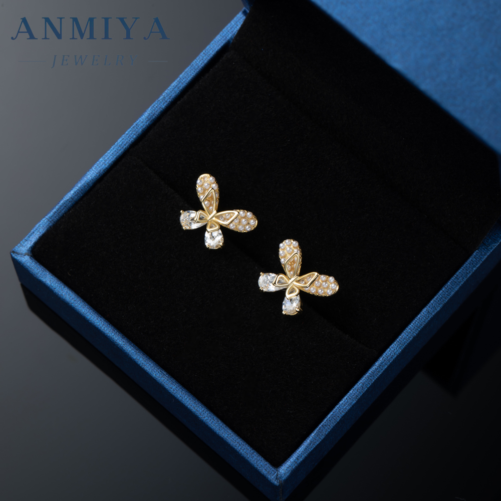925 Sterling Silver Bow Knot Fashion Stud Earrings Wholesale Jewelry for Women Waterproof Hypoallergenic