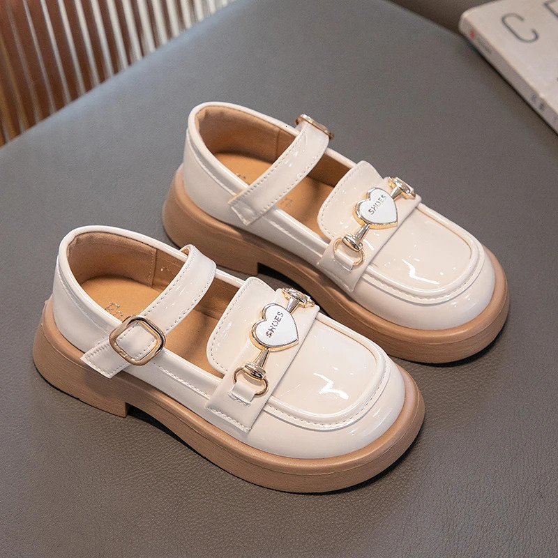 Girls Leather Shoes for Party Wedding Children Black Performance Shoes Thick Bottom Fashion Kids Princess Mary Jane Shoes 250528