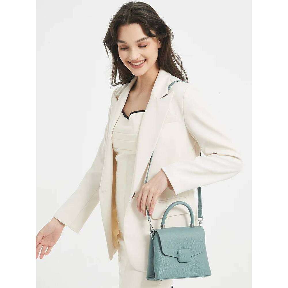 Designer Bag Zency Ladies Handbags Simple Leather Women Tote Designer Hasp Square Crossbody Top-Handle For Shopper Commuter Messenger Bag